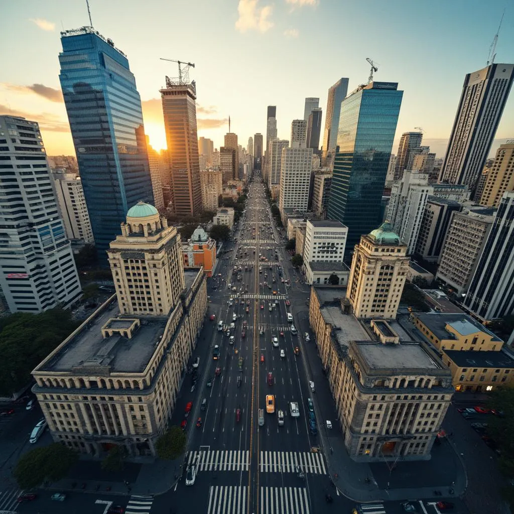 Distrito financiero de Buenos Aires, simbolizando el mercado argentino