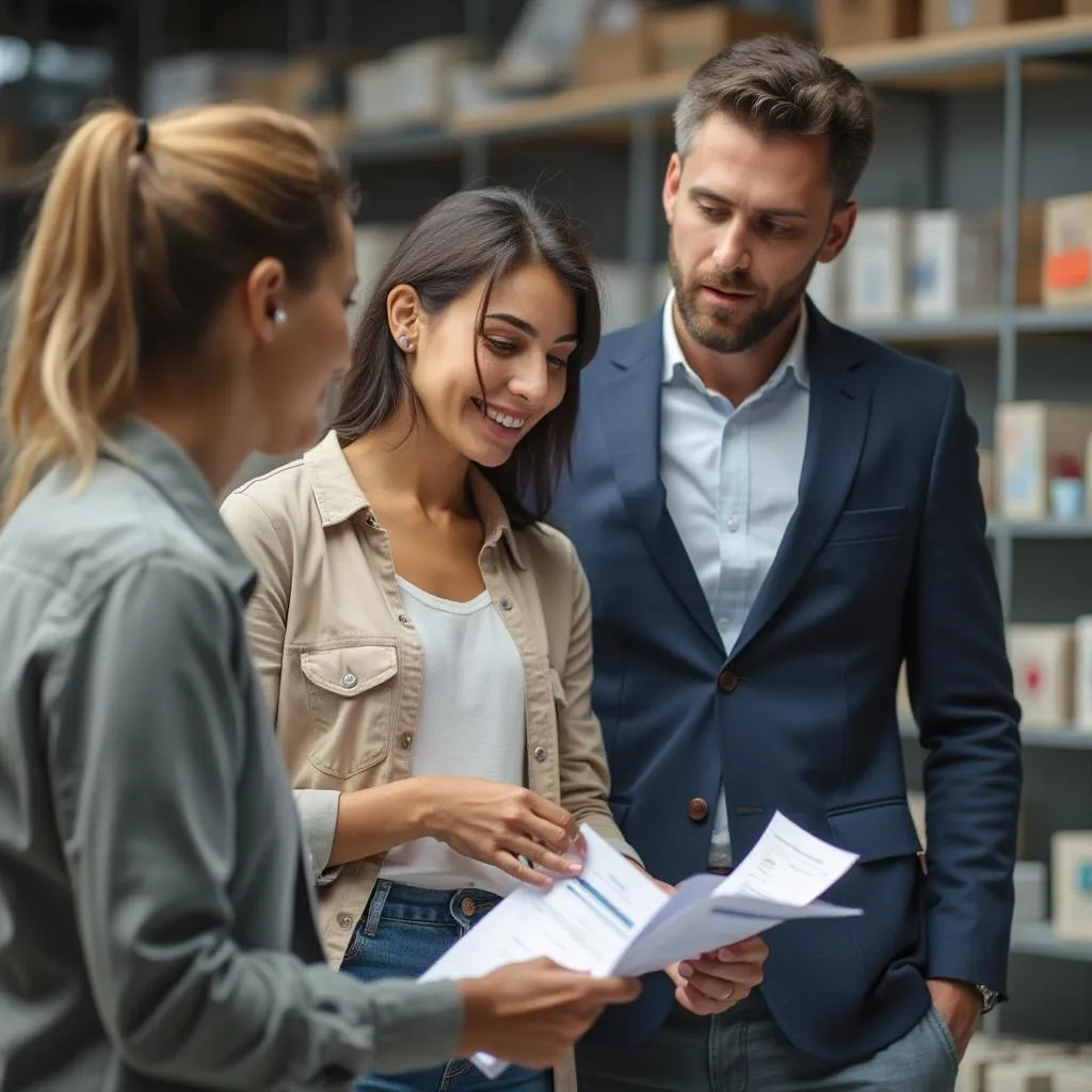 Dueño de PyME revisando finanzas con consultor de FinanzasArg